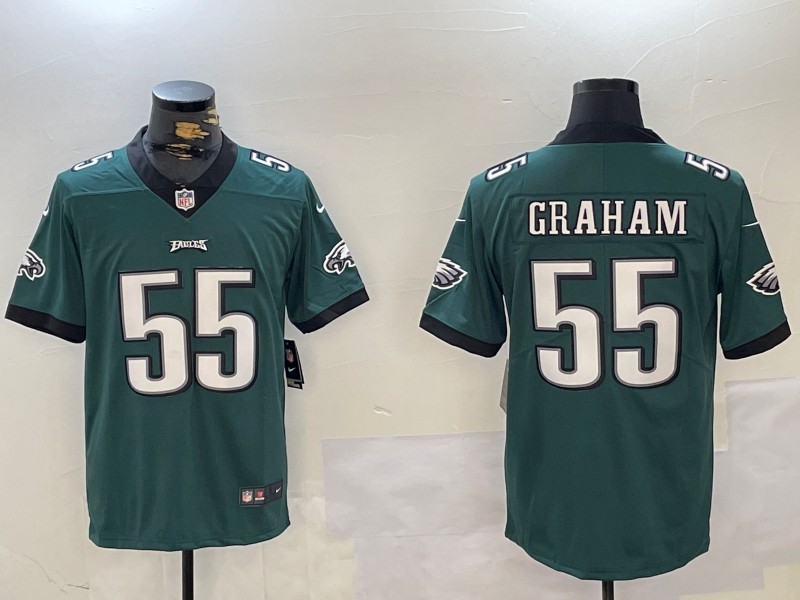Men's Philadelphia Eagles #55 Brandon Graham Midnight Green Team Color Stitched NFL Vapor Untouchable Limited Jersey