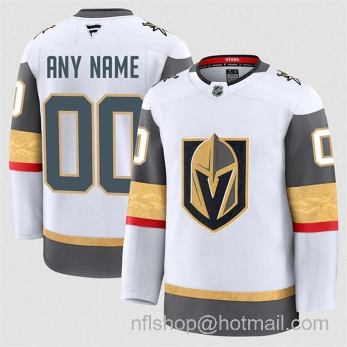 Customized Men's Vegas Golden Knights White 2024-25 Home Stitched Hockey Jersey