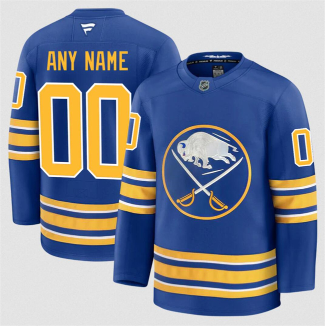 Customized Men's Buffalo Sabres Blue 2024-25 Home Stitched Hockey Jersey
