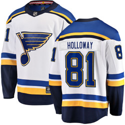 Men's Dylan Holloway St. Louis Blues Away Breakaway Jersey