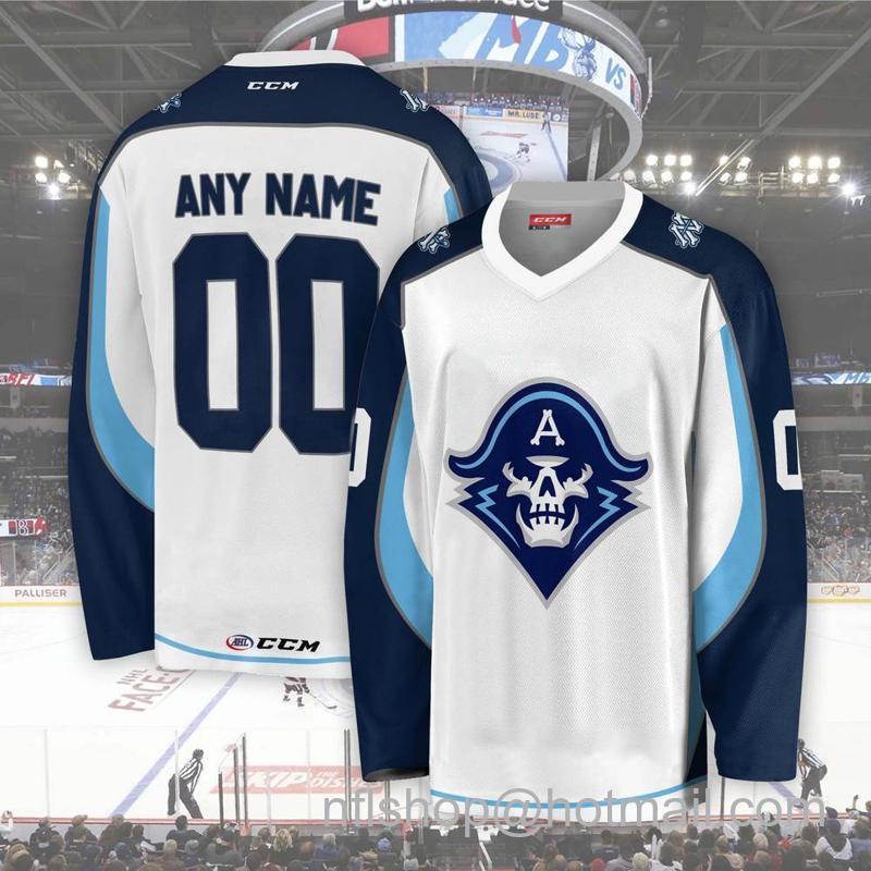 Men's Youth Customized Milwaukee Admirals AHL White CCM Hockey Stitched Jersey