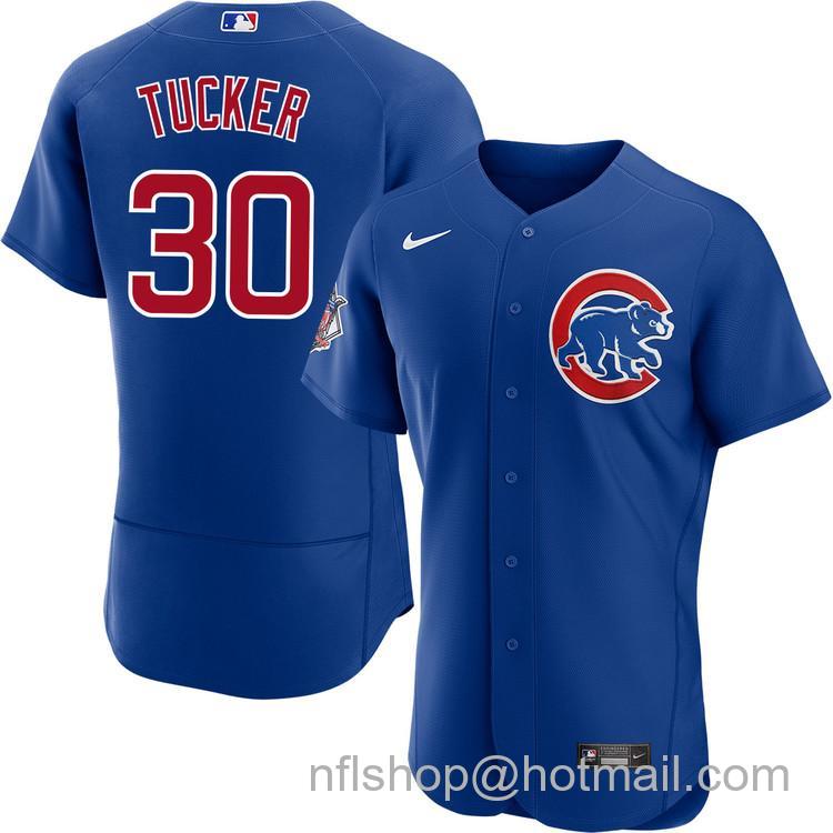Men's Chicago Cubs #30 Kyle Tucker Royal Alternate Nike Flex Base Stitched MLB Jersey