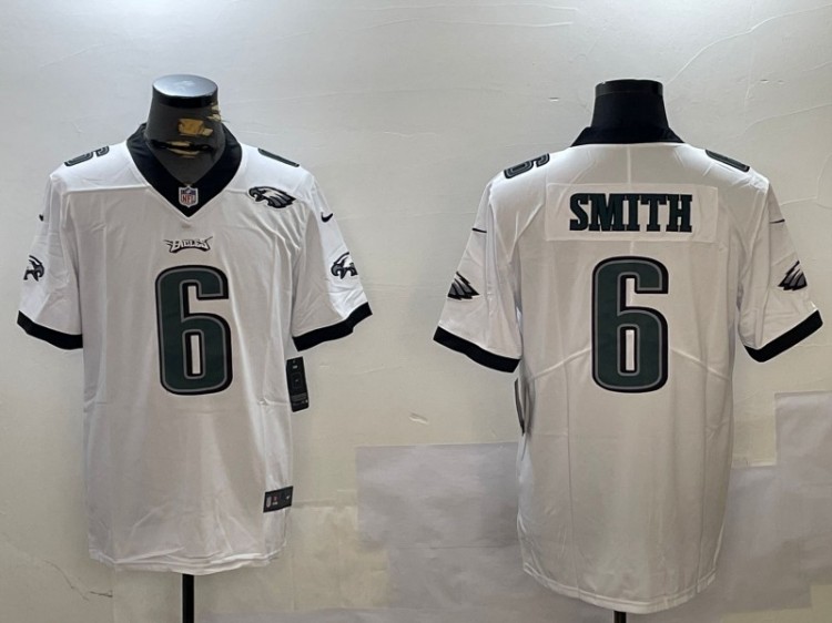 Men's Philadelphia Eagles #6 DeVonta Smith White Nike Vapor Untouchable Limited Stitched NFL Jerseys