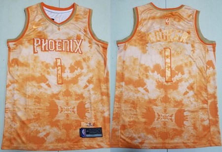 Men's Phoenix Suns #1 Devin Booker Yellow Select Series Swingman Jersey