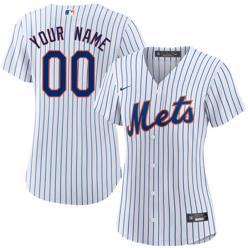 New York Mets Women's Personalized Home Jersey by Nike