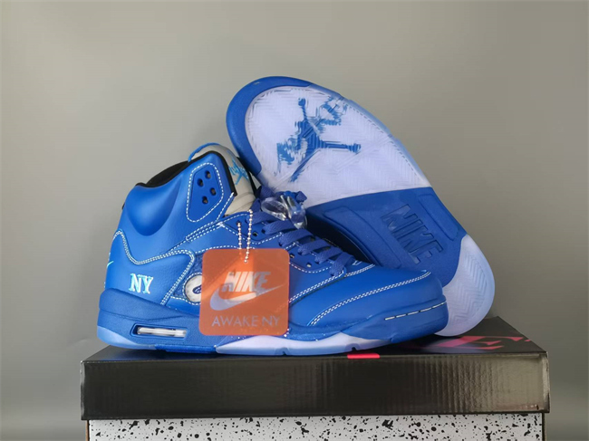 Women's Running Weapon Air Jordan 5 Royal Shoes 033