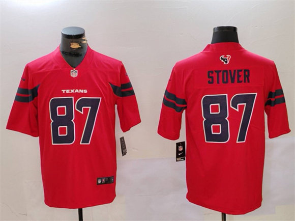 Men's Houston Texans Active Player Custom Red Vapor Untouchable Stitched Football Jersey