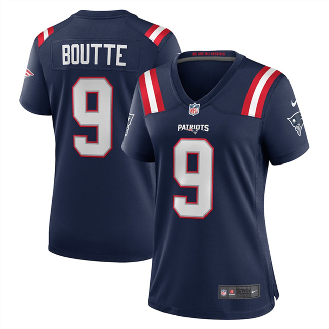 Women's New England Patriots #9 Kayshon Boutte Navy 2025 Stitched Game Jersey(Run Small) Women's New England Patriots #9 Kayshon Boutte Navy 2025 Stitched Game Jersey(Run Small)