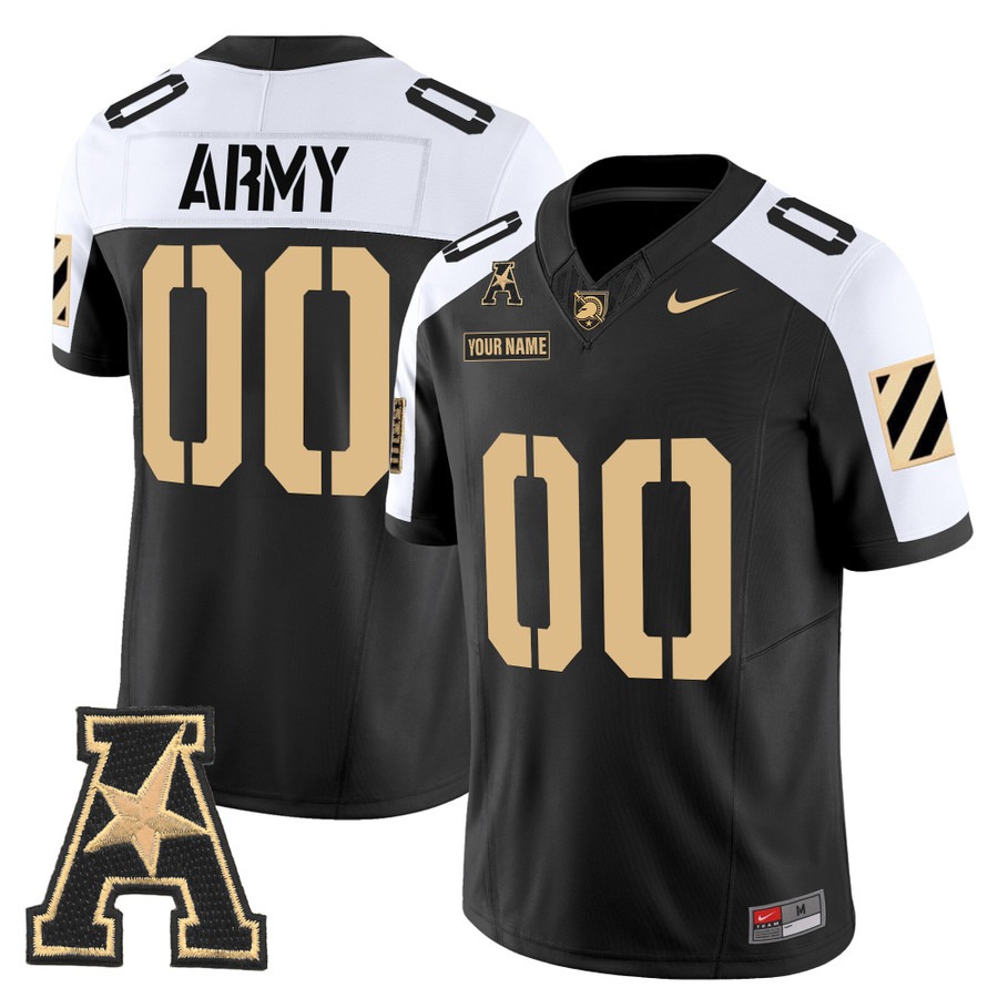 Men's Army Black Knights Custom Alternate F.U.S.E. 2025 Vapor Limited Stitched Football Jersey