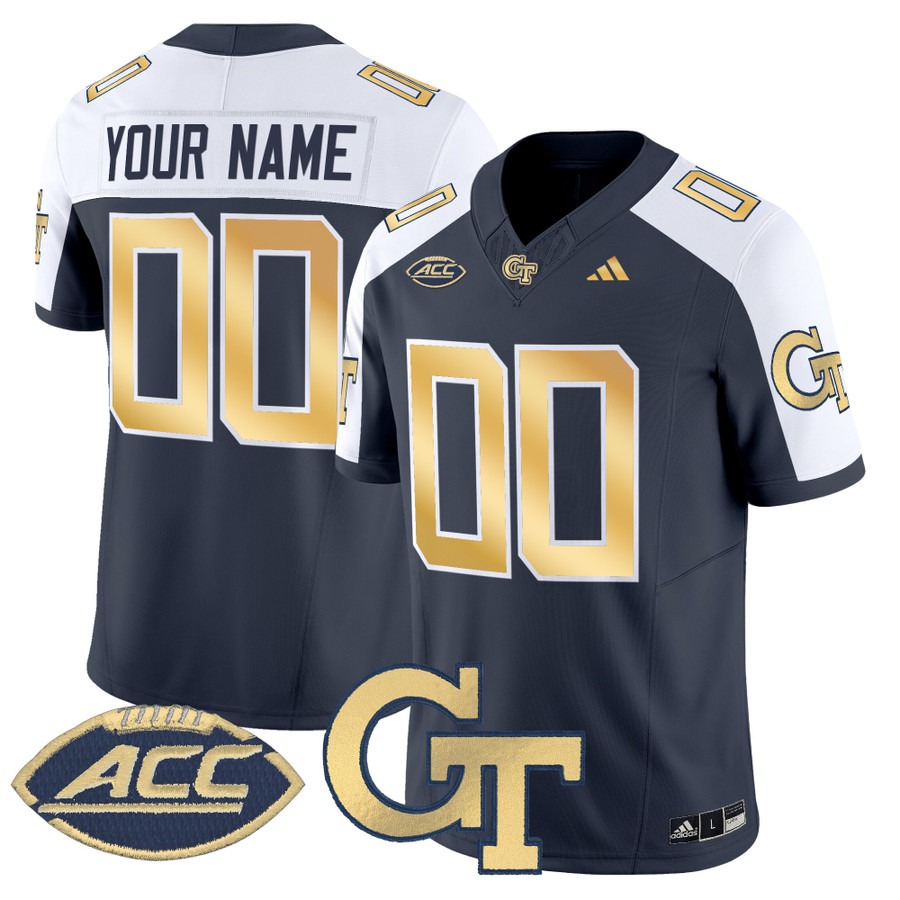 Men's Georgia Tech Yellow Jackets Custom Dark Grey Alternate 2025 Vapor F.U.S.E. Limited Stitched Football Jersey