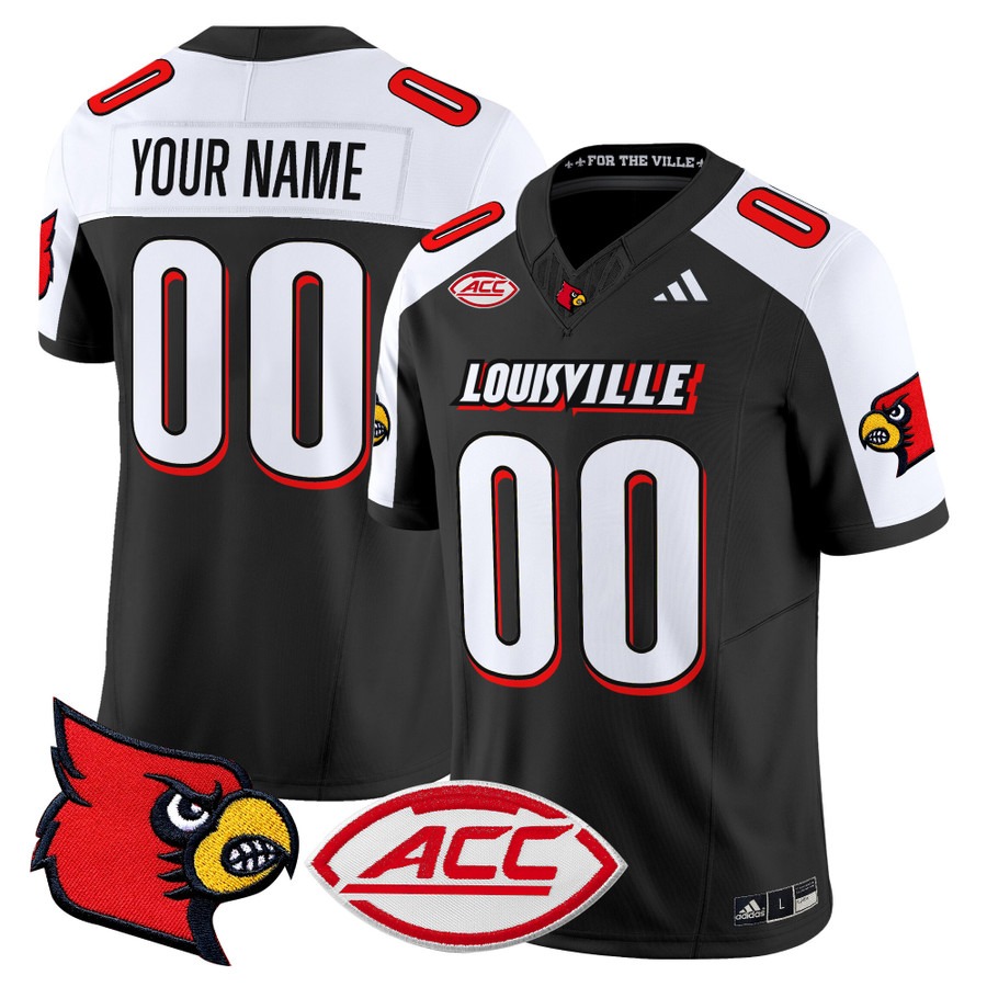 Men's Louisville Cardinals Custom Black Alternate 2025 Vapor F.U.S.E. Limited Stitched Football Jersey