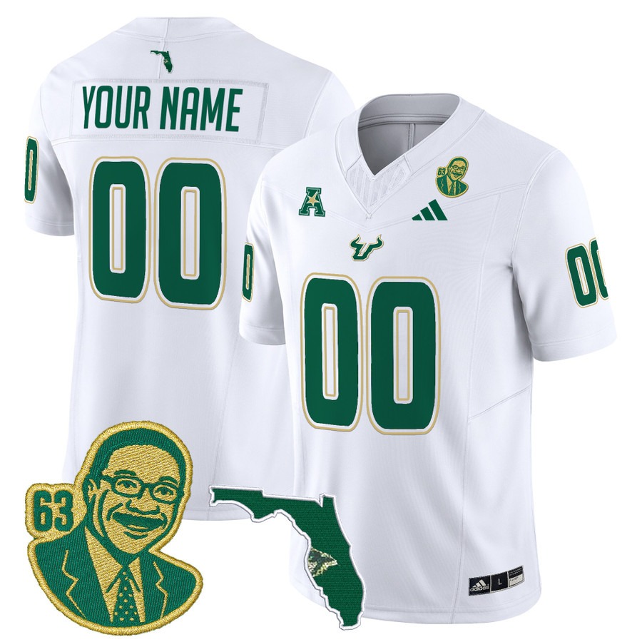 Men's South Florida Bulls Custom 'Lee Roy Selmon Legacy Edition' Vapor F.U.S.E. Limited Stitched Football Jersey - White