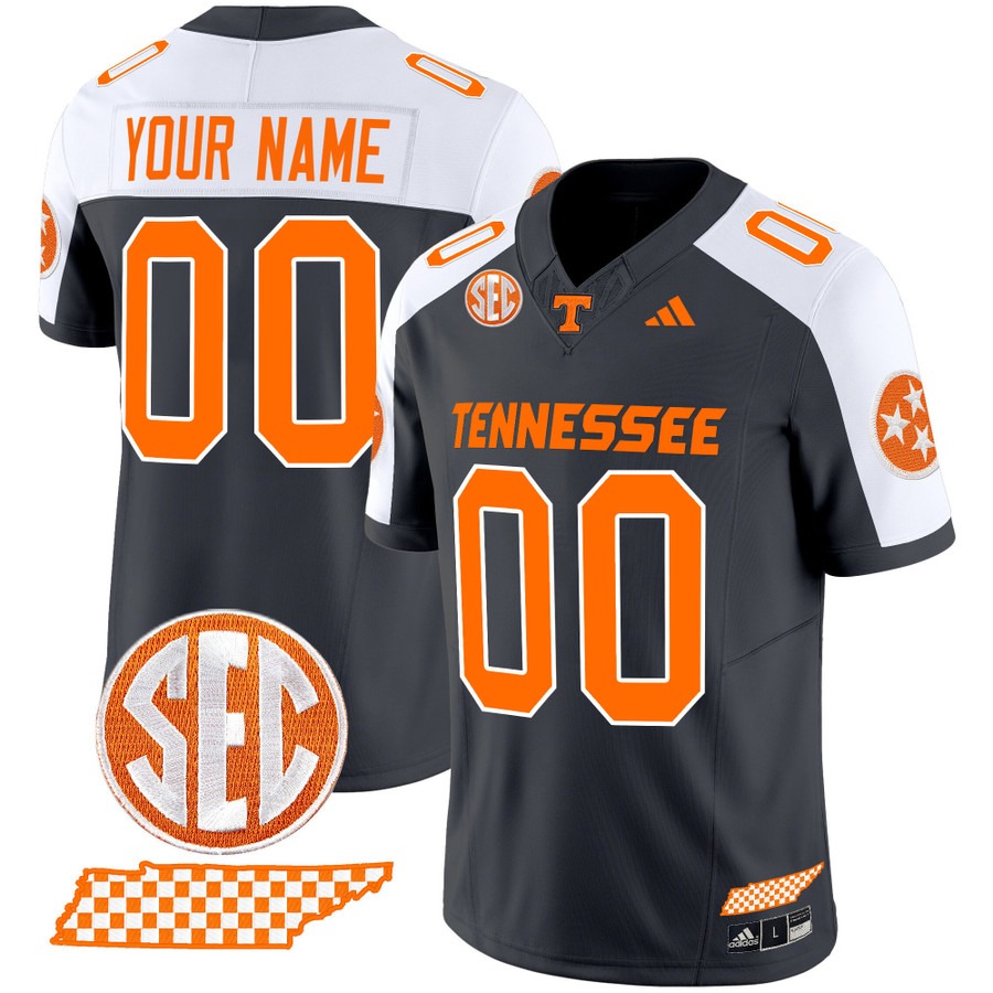 Men's Tennessee Volunteers Custom Grey Alternate Vapor F.U.S.E. Limited Stitched Football Jersey