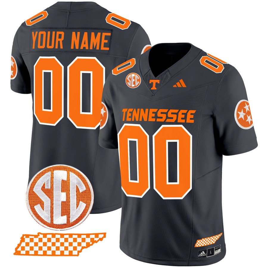 Men's Tennessee Volunteers Custom Smokey Grey Vapor F.U.S.E. Limited Stitched Football Jersey