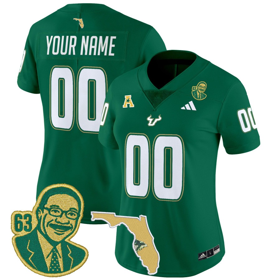 Women's South Florida Bulls Custom 'Lee Roy Selmon Legacy Edition' Vapor Limited Stitched Football Jersey - Green