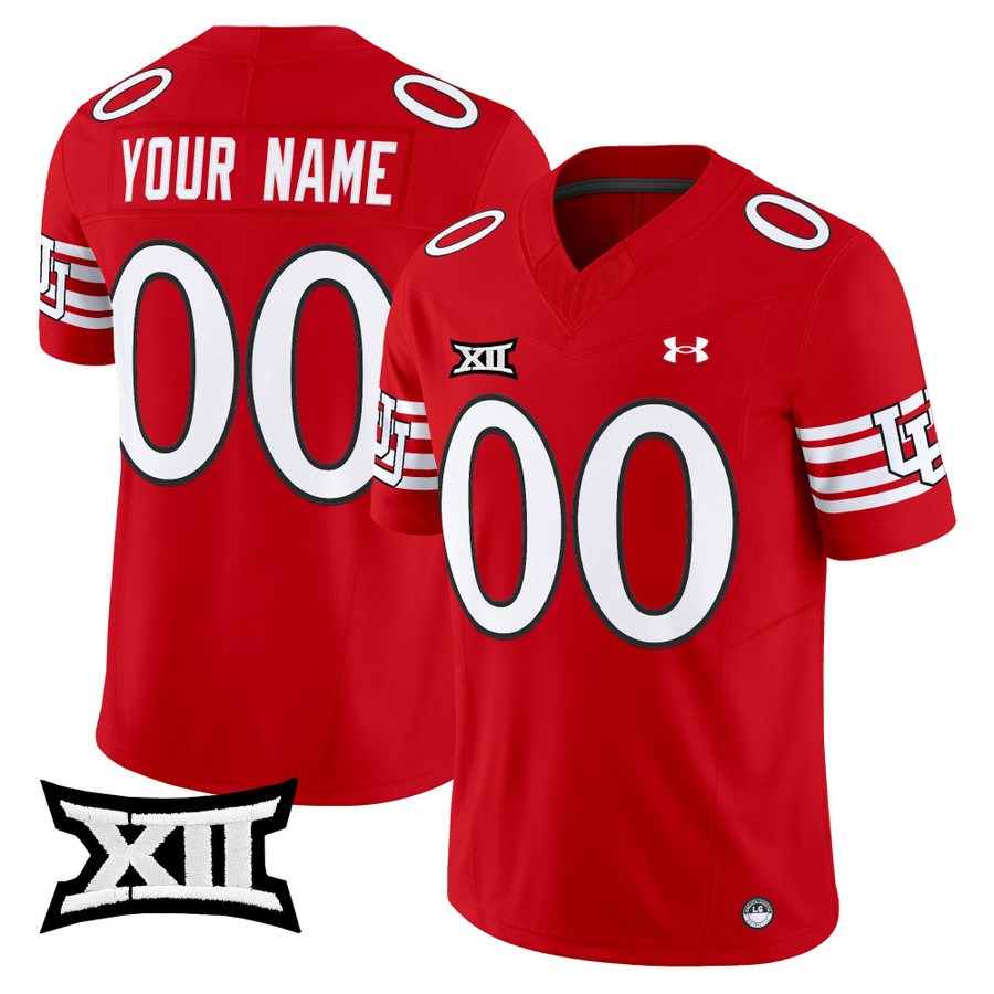 Men's Utah Utes Custom Red 2025 Vapor F.U.S.E. Limited V2 Stitched Football Jersey