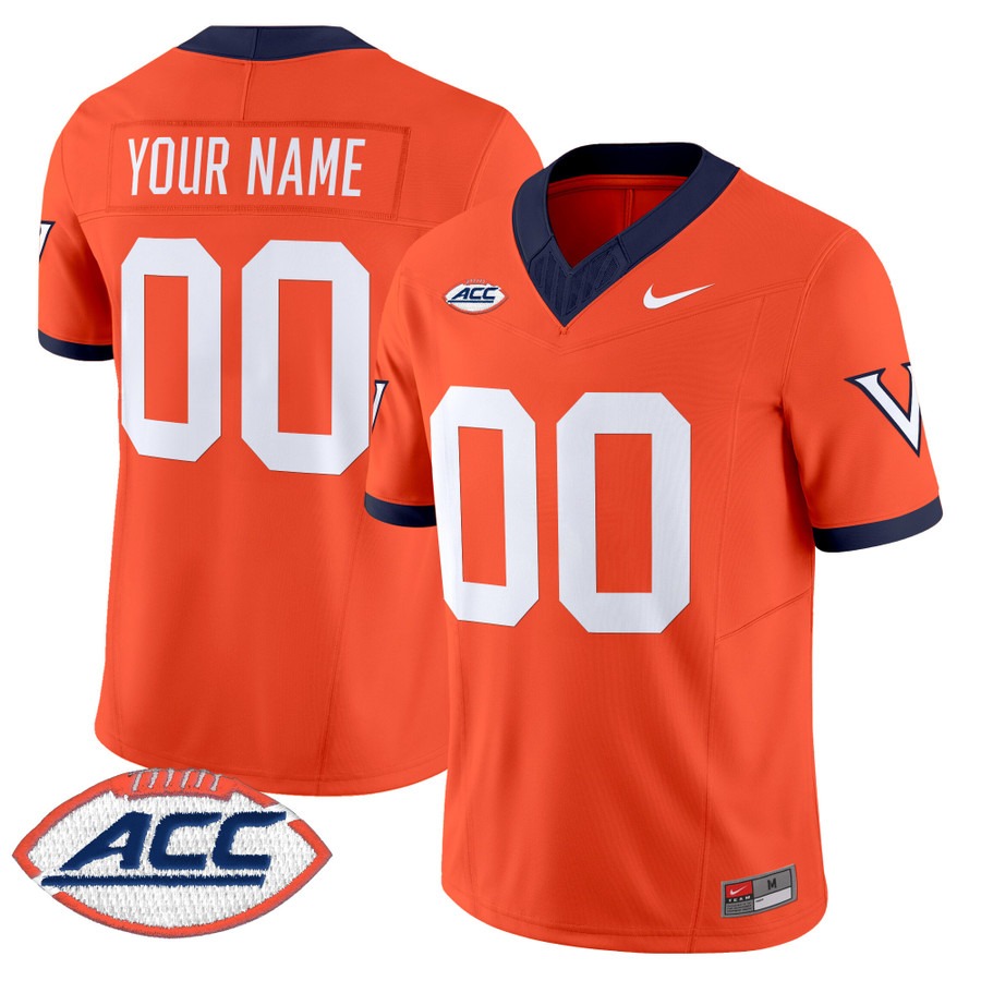 Men's Virginia Cavaliers Custom Orange 1995 Throwbacks F.U.S.E. Vapor Limited Stitched Football Jersey