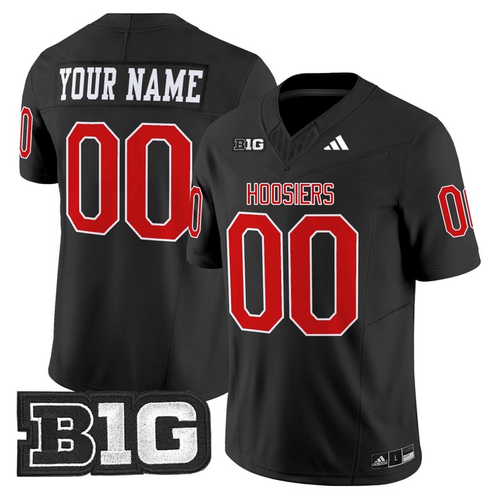 Men's Indiana University Custom Black Vapor F.U.S.E. Limited Stitched Football Jersey