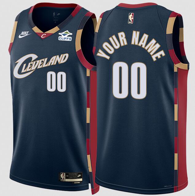 Men's Cleveland Cavaliers Active Player Custom Navy 2025-26 Classic Edition Stitched Basketball Jersey