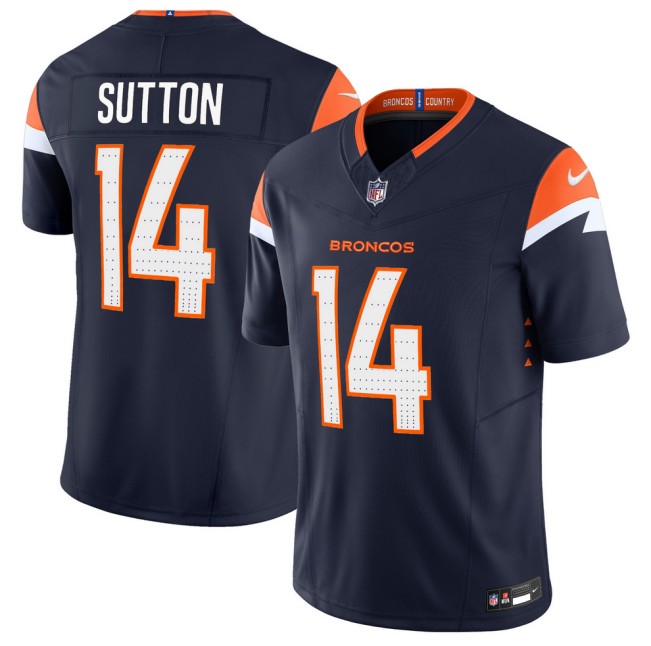 Youth Denver Broncos #14 Courtland Sutton Navy 2024 F.U.S.E Vapor Untouchable Limited Stitched Jersey