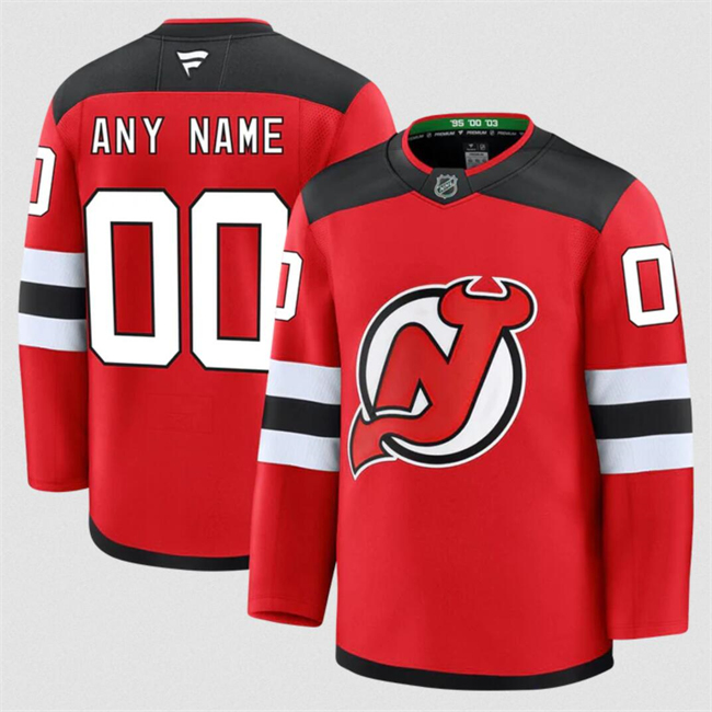 Women's New Jersey Devils Active Player Custom Red 2024-25 Home Stitched Hockey Jersey