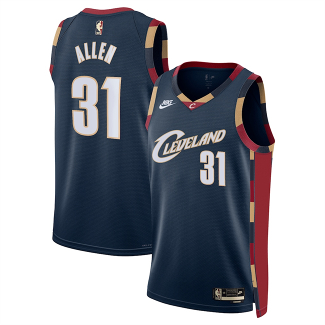 Men's Cleveland Cavaliers #31 Jarrett Allen Navy 2025 Classic Edition Stitched Jersey
