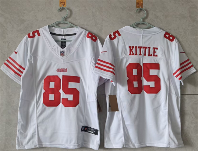 Women's San Francisco 49ers #85 George Kittle White F.U.S.E Vapor Untouchable Stitched Jersey(Run Small) Women's San Francisco 49ers #85 George Kittle White F.U.S.E Vapor Untouchable Stitched Jersey(Run Small)