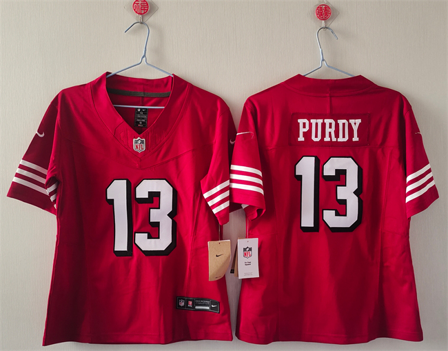 Women's San Francisco 49ers #13 Brock Purdy Red F.U.S.E Vapor Untouchable Stitched Jersey(Run Small) Women's San Francisco 49ers #13 Brock Purdy Red F.U.S.E Vapor Untouchable Stitched Jersey(Run Small)