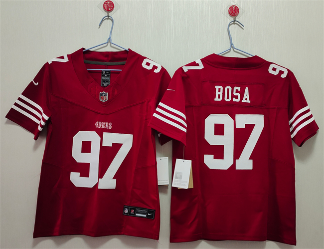 Women's San Francisco 49ers #97 Nick Bosa Red F.U.S.E Vapor Untouchable Stitched Jersey(Run Small) Women's San Francisco 49ers #97 Nick Bosa Red F.U.S.E Vapor Untouchable Stitched Jersey(Run Small)