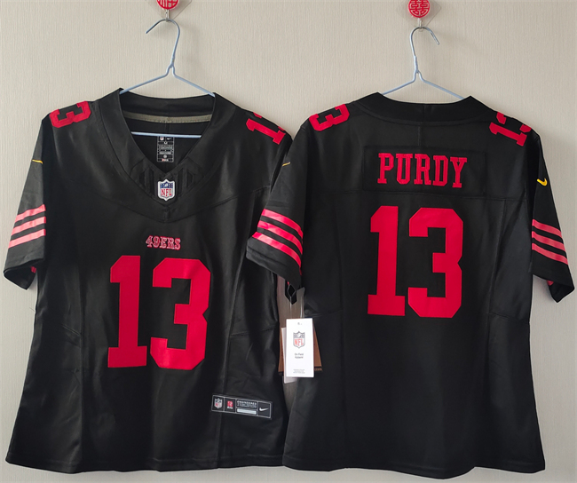 Women's San Francisco 49ers #13 Brock Purdy Black F.U.S.E Vapor Untouchable Stitched Jersey(Run Small) Women's San Francisco 49ers #13 Brock Purdy Black F.U.S.E Vapor Untouchable Stitched Jersey(Run Small)