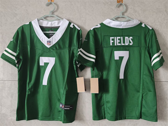 Women's New York Jets #7 Justin Fields Green F.U.S.E. Vapor Stitched Jersey(Run Small) Women's New York Jets #7 Justin Fields Green F.U.S.E. Vapor Stitched Jersey(Run Small)