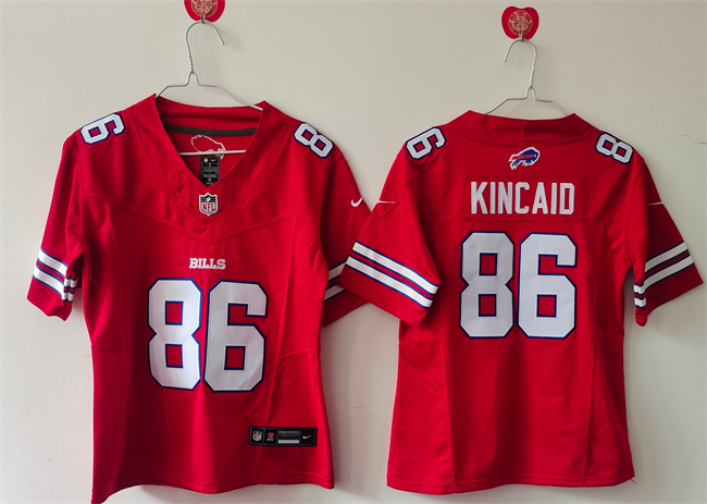Women's Buffalo Bills #86 Dalton Kincaid Red 2023 F.U.S.E. Vapor Untouchable Limited Stitched Football Jersey(Run Small) Women's Buffalo Bills #86 Dalton Kincaid Red 2023 F.U.S.E. Vapor Untouchable Limited Stitched Football Jersey(Run Small)
