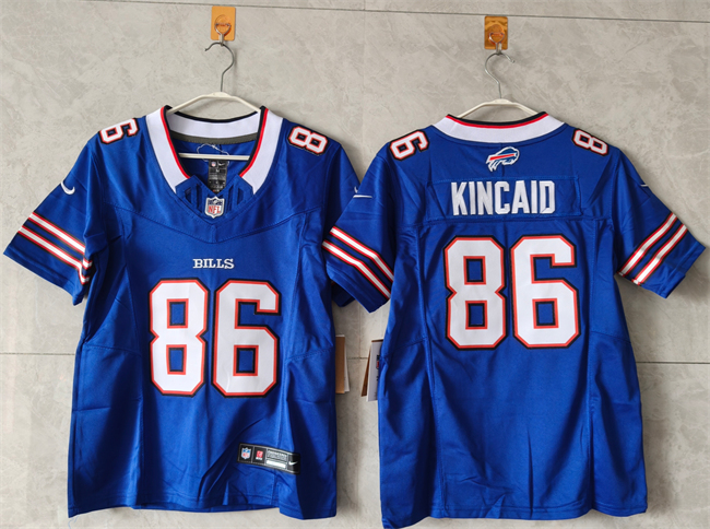 Women's Buffalo Bills #86 Dalton Kincaid Royal 2023 F.U.S.E. Vapor Untouchable Limited Stitched Football Jersey(Run Small) Women's Buffalo Bills #86 Dalton Kincaid Royal 2023 F.U.S.E. Vapor Untouchable Limited Stitched Football Jersey(Run Small)