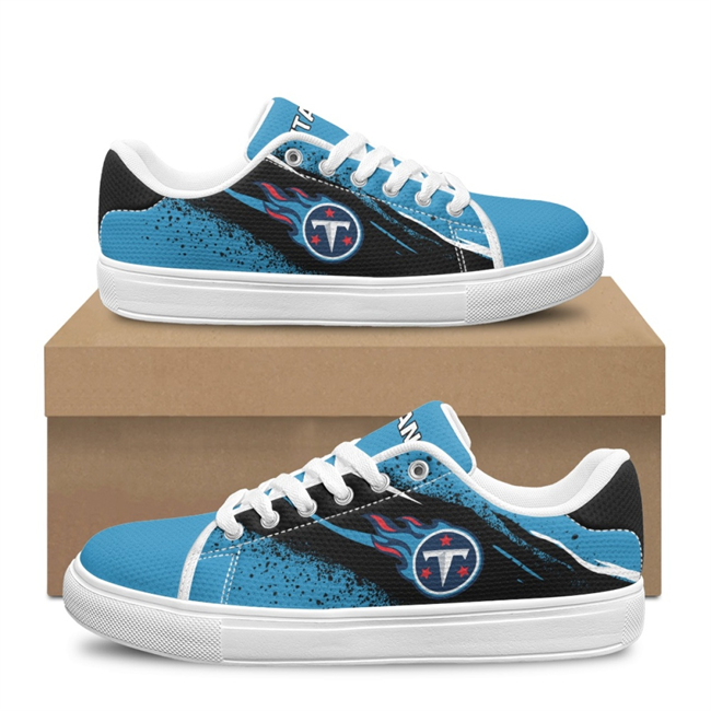 Women's Tennessee Titans Low Top Casual Sneakers Shoes 001