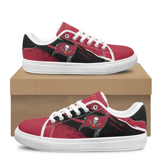 Men's Tampa Bay Buccaneers Low Top Casual Sneakers Shoes 001