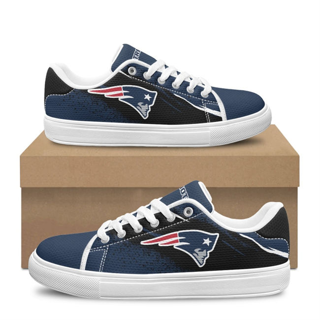 Men's New England Patriots Low Top Casual Sneakers Shoes 001