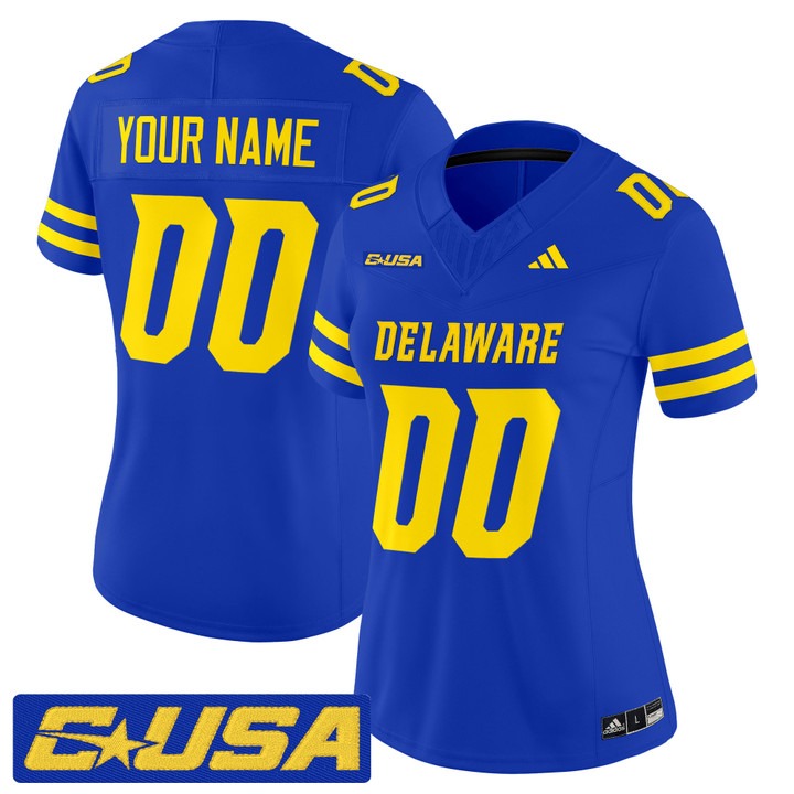 Women's Delaware Blue Hens Custom 2025 Vapor F.U.S.E. Limited Stitched Jersey - Royal