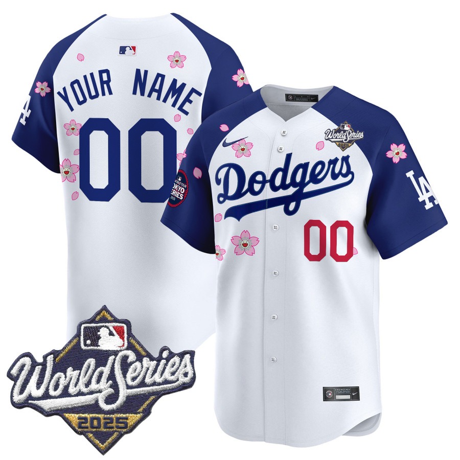 Men's LA Dodgers Custom 2025 World Series x Tokyo Series Vapor Premier Limited V2 Stitched
Baseball Jersey - Alternate