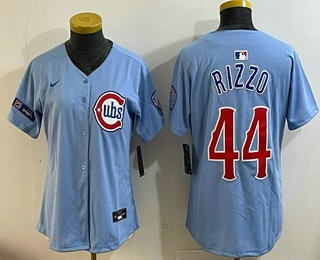 Youth Chicago Cubs #44 Anthony Rizzo Baby Blue Nike Limited Jersey