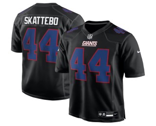 Men's New York Giants #44 Cam Skattebo Nike Carbon Black Fashion Stitched Game Jersey