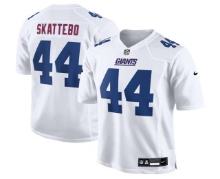 Men's New York Giants #44 Cam Skattebo Nike Tundra White Fashion Stitched Game Jersey