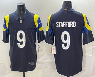 Men's Los Angeles Rams #9 Matthew Stafford Midnight Mode Nike Rivalries 2025 F.U.S.E. Vapor Limited Jersey