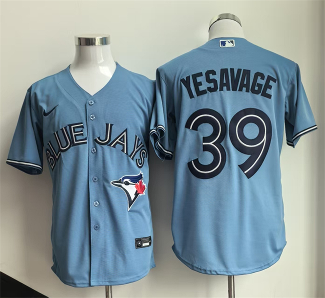 Men's Toronto Blue Jays #39 Trey Yesavage Blue 2025 Cool Base Stitched Baseball Jersey