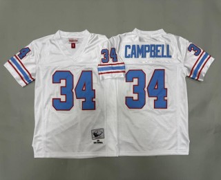 Youth Tennessee Titans Oilers #34 Earl Campbell White 1979 Throwback Stitched Jersey