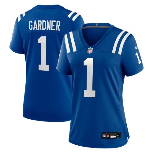 Women's Indianapolis Colts #1 Ahmad Sauce Gardner Nike Royal Team Stitched Vapor Limited Jersey