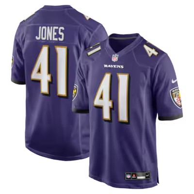 Men's Baltimore Ravens #41 Dre'Mont Jones Nike Purple Team Stitched Vapor Untouchable Limited Jersey