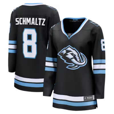 Women's Utah Mammoth #8 Nick Schmaltz Black Home Stitched Breakaway Player Jersey