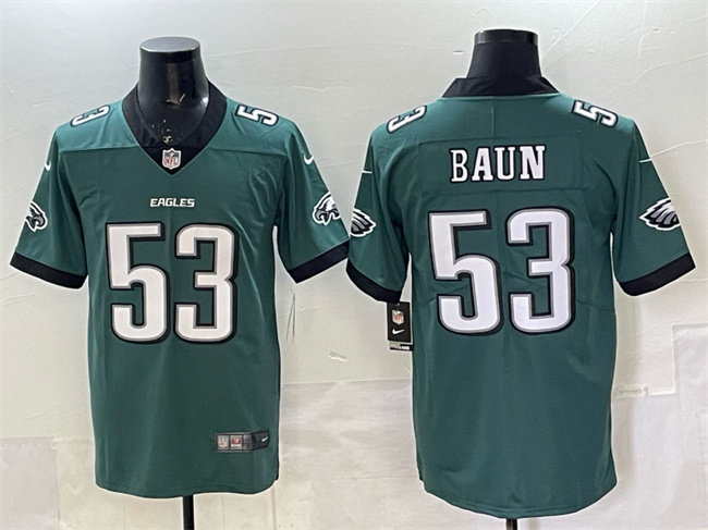 Men's Philadelphia Eagles #53 Zack Baun Green New Vapor Untouchable Limited Stitched Football Jersey