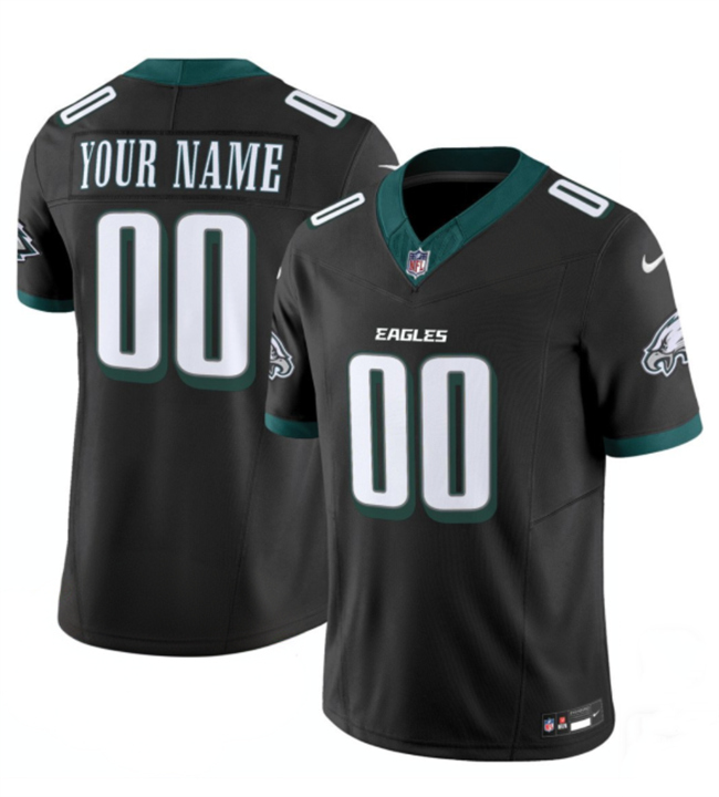 Gender Philadelphia Eagles Active Player Custom Black 2024 New F.U.S.E. Vapor Untouchable Limited Stitched Football Jersey