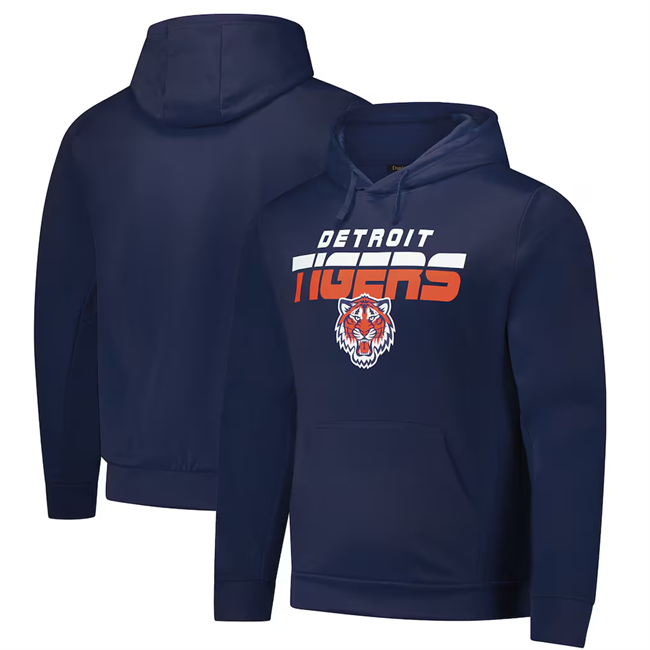 Men's Detroit Tigers Navy Dunbrooke Champion Pullover Hoodie